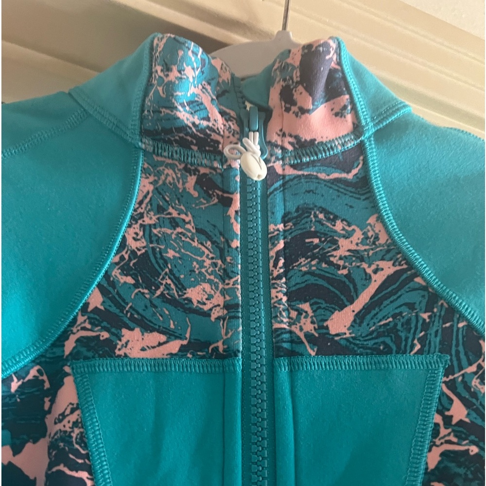Iviva girls jacket. Turquoise.